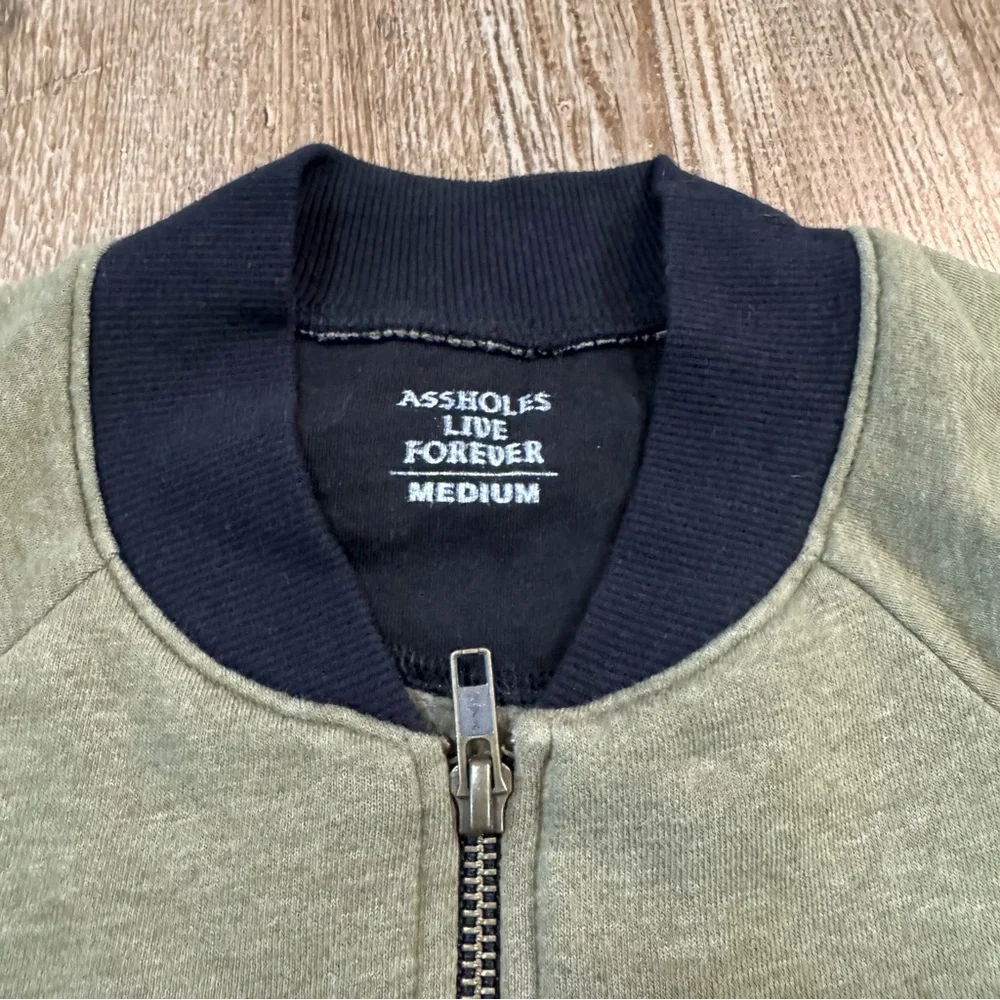 Olive Green ALF Zip Up Sweater - Picture 4 of 12